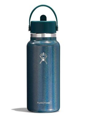 HYDRO FLASK Limited Edition 32 oz Holographic Shimmer Wide Mouth Bottle w/ Straw